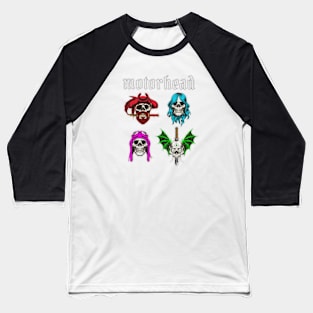 rainbow head skull Baseball T-Shirt